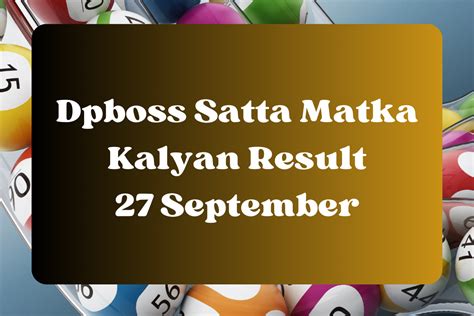 satta matta matka kalyan result today live results today|DPBoss .